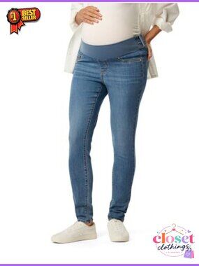 Maternity Baby Bump Skinny Jeans Super Stretchy Pull On